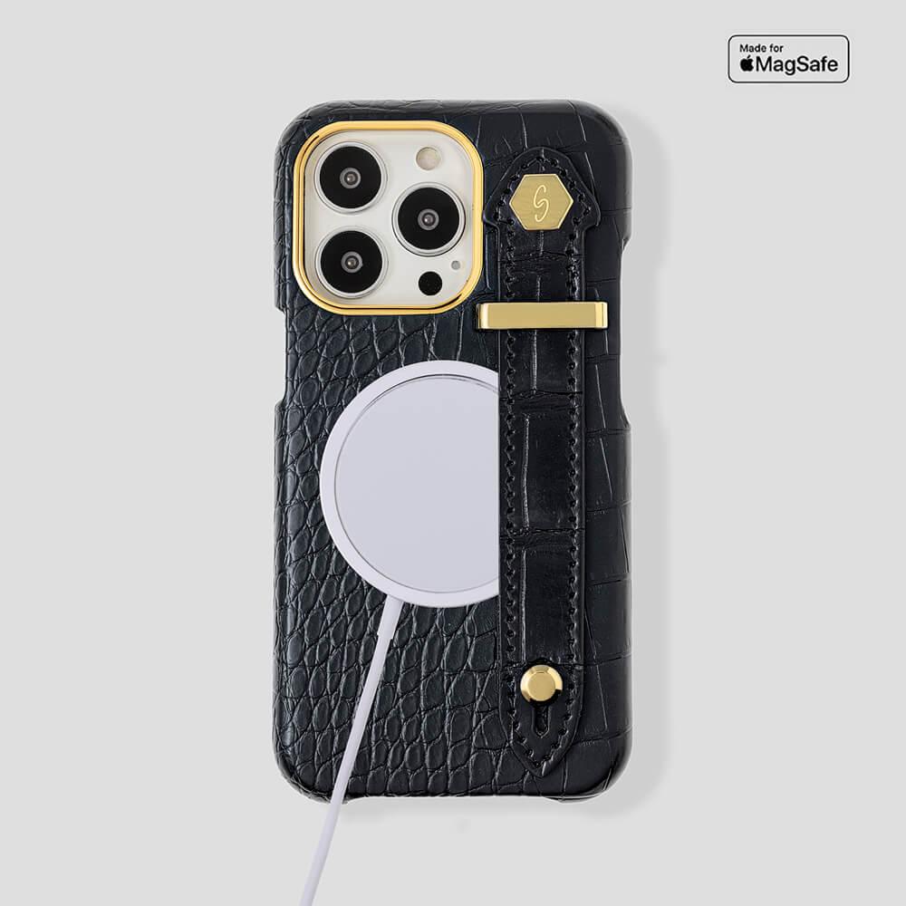 Loop Metal Strap Alligator Case for iPhone 13 Pro - gattiluxury