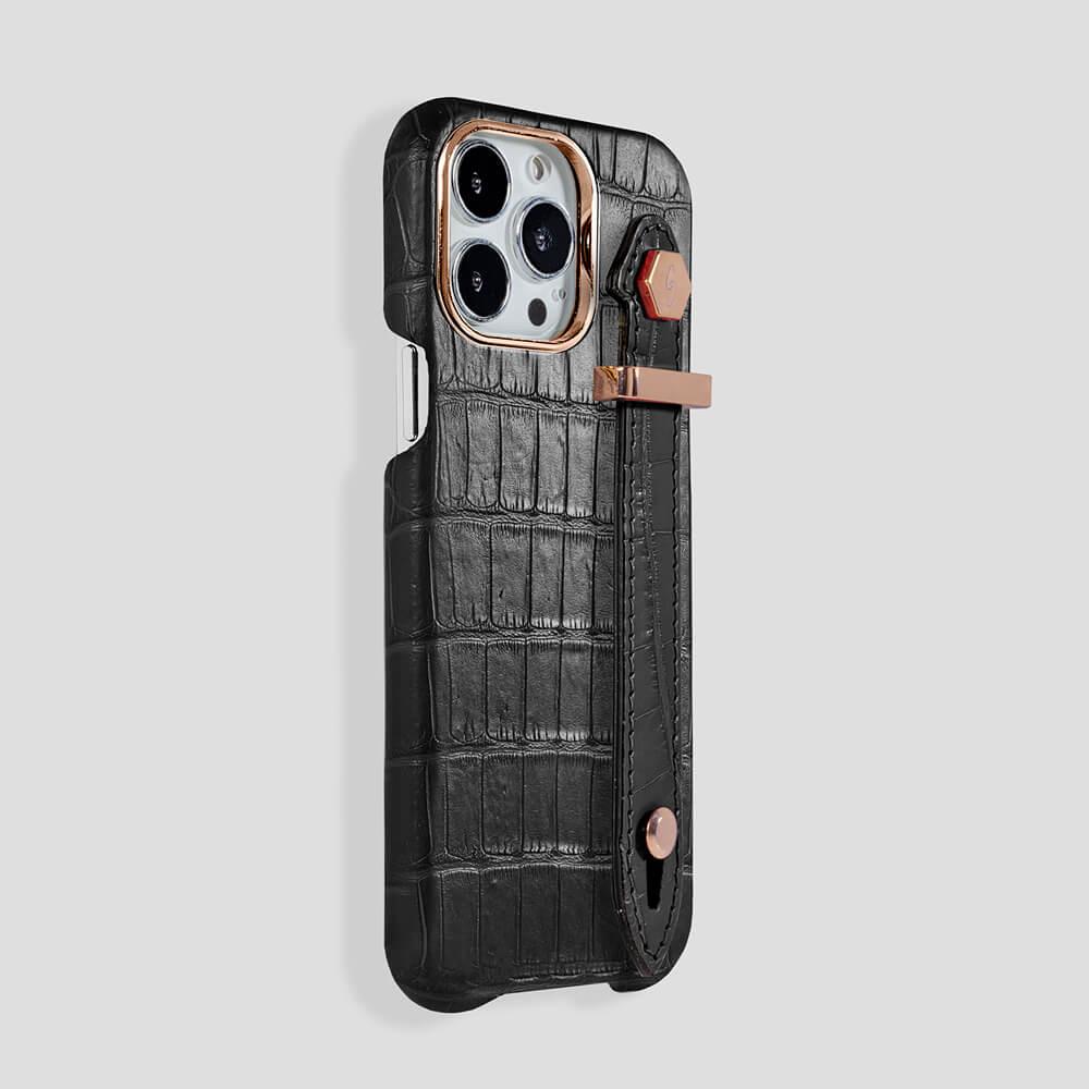 Loop Metal Strap Alligator Case for iPhone 13 Pro - gattiluxury