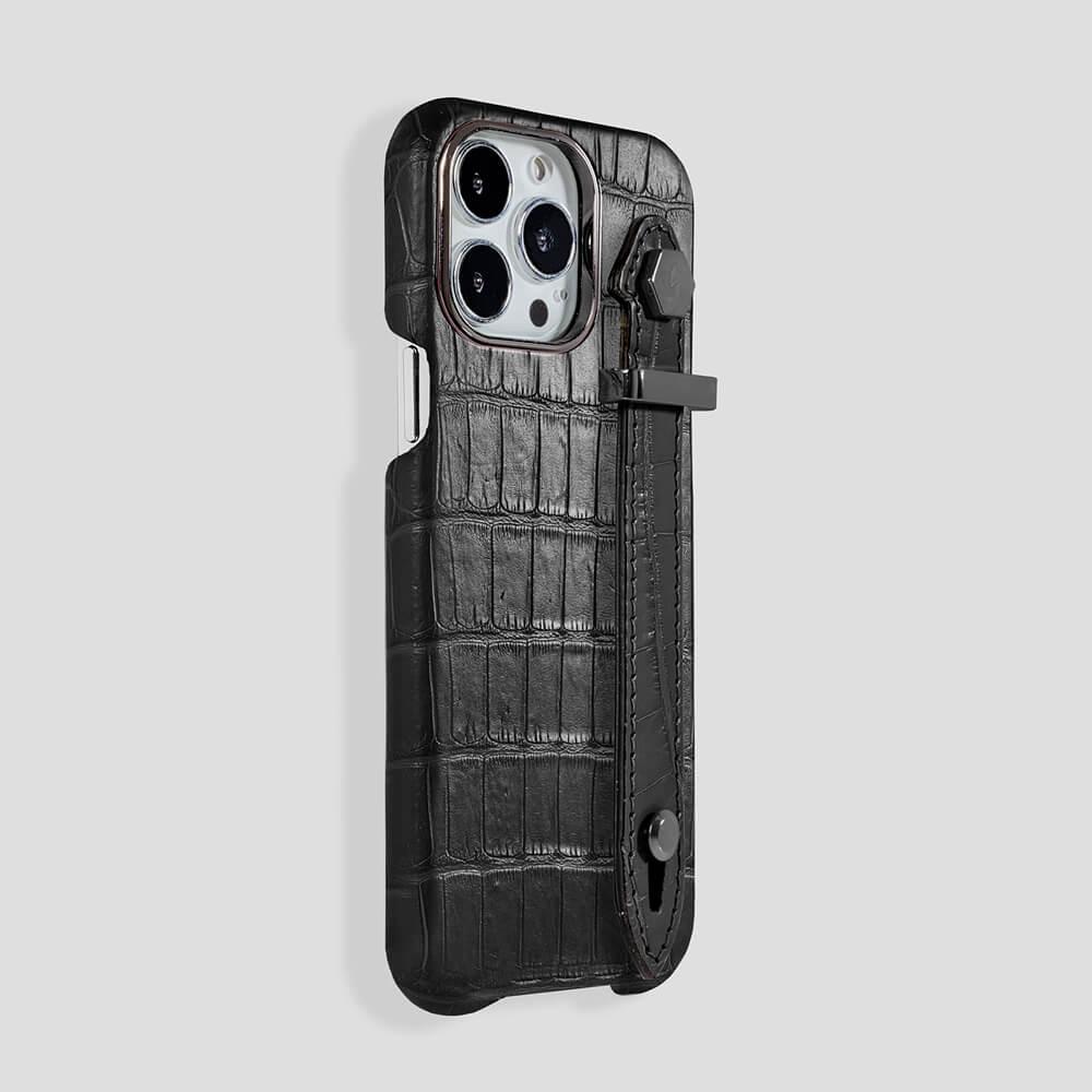 Loop Metal Strap Alligator Case for iPhone 13 Pro - gattiluxury