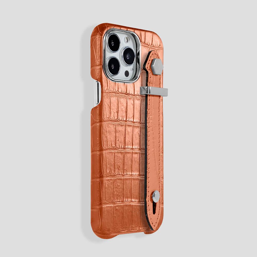 Loop Metal Strap Alligator Case for iPhone 13 Pro - gattiluxury