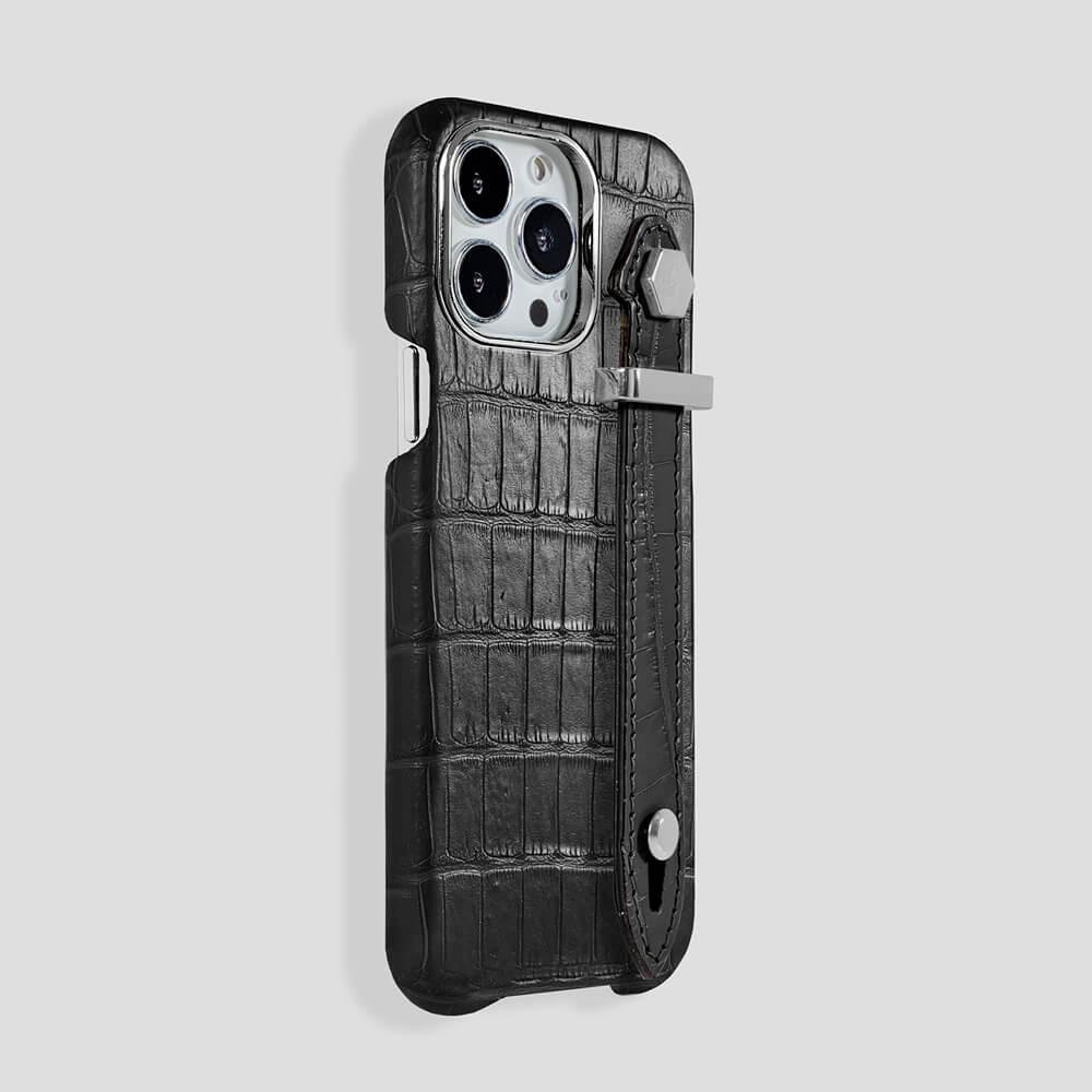 Loop Metal Strap Alligator Case for iPhone 13 Pro - gattiluxury