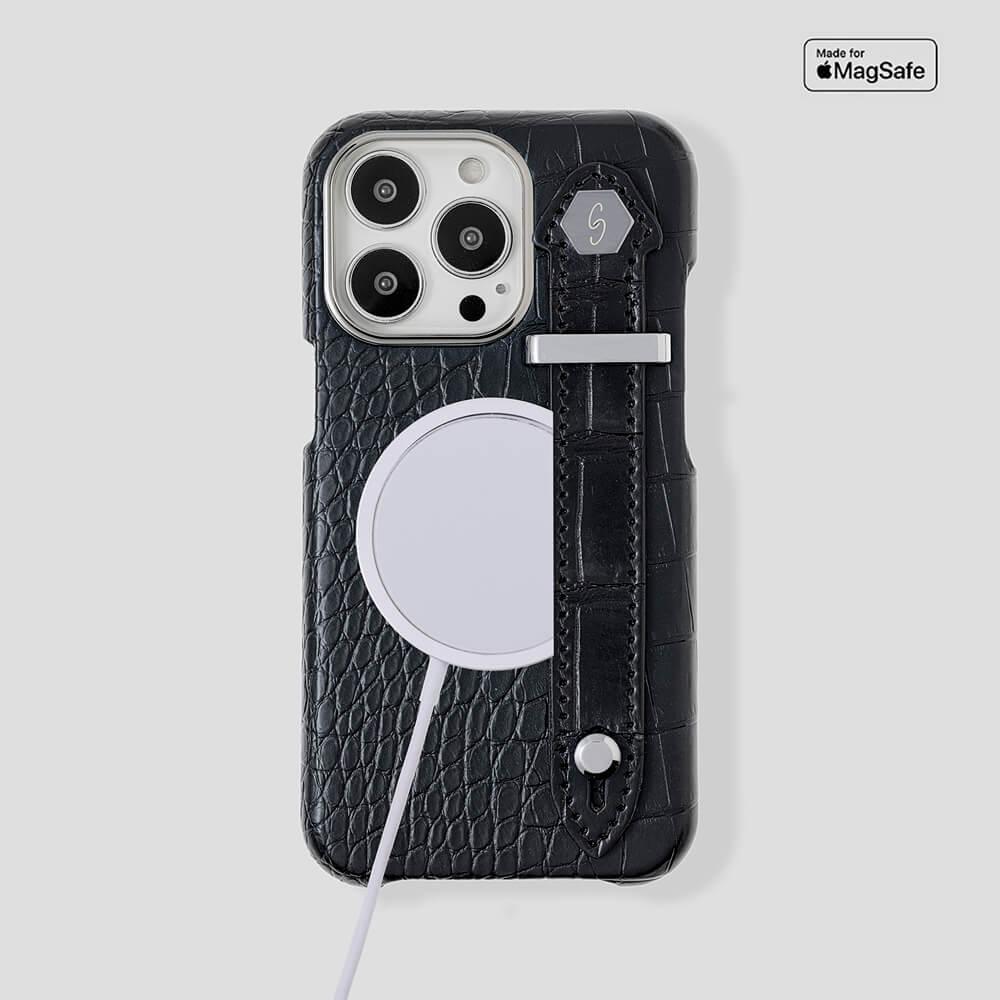 Loop Metal Strap Alligator Case for iPhone 13 Pro - gattiluxury