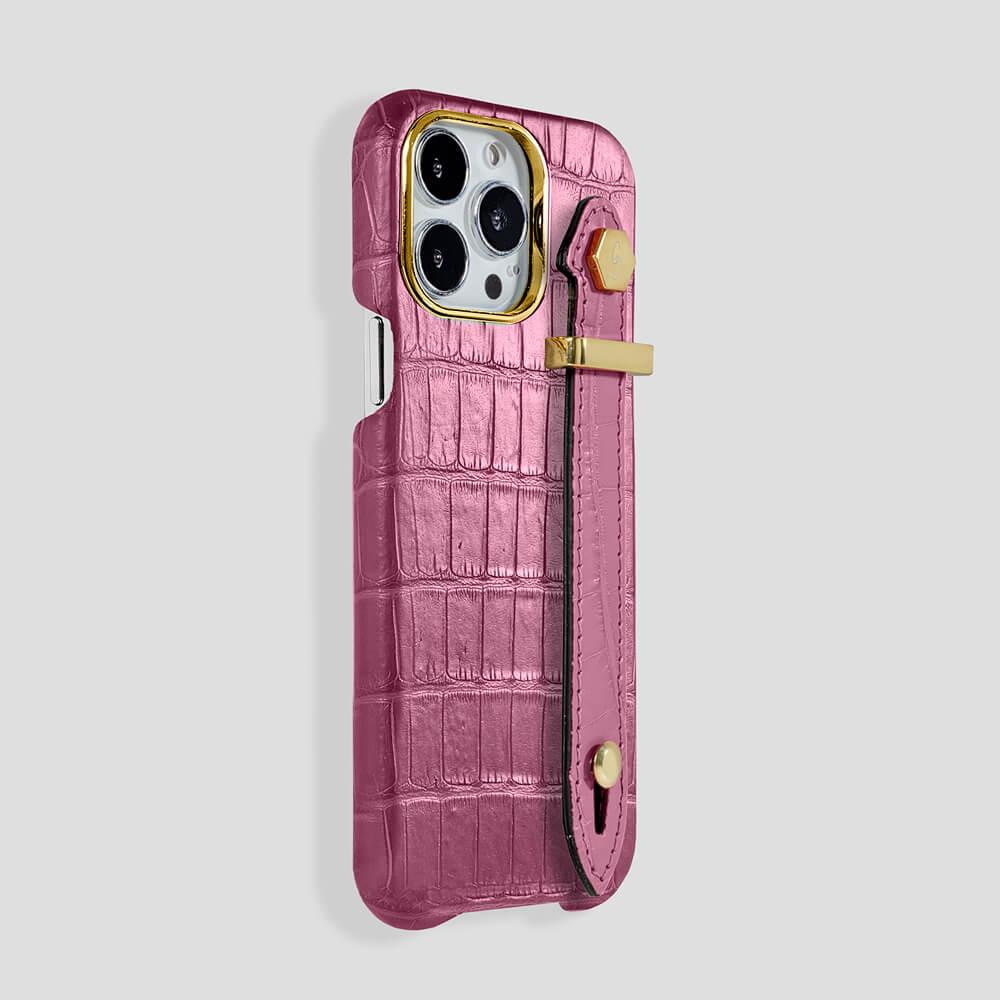 Loop Metal Strap Alligator Case for iPhone 13 Pro - gattiluxury