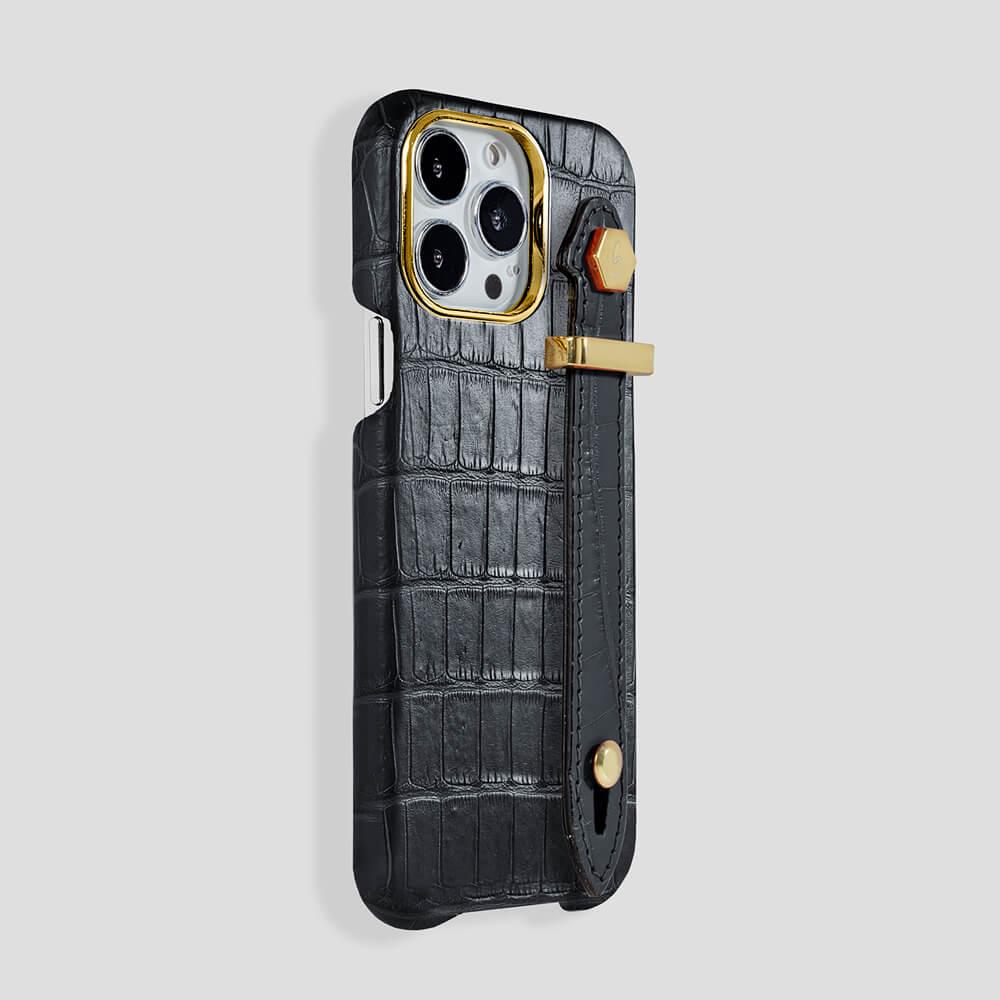 Loop Metal Strap Alligator Case for iPhone 14 - gattiluxury