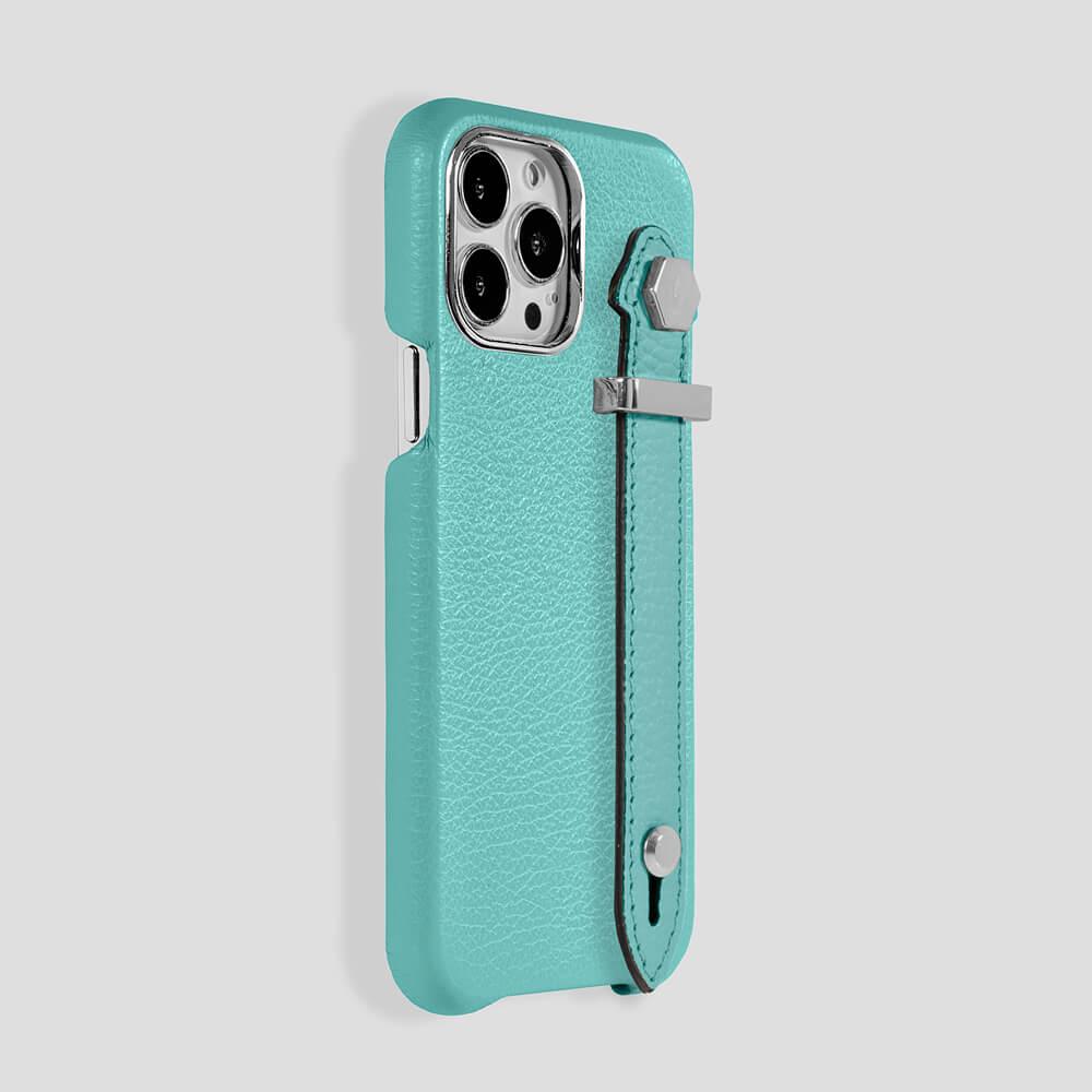 Loop Metal Strap Calfskin Case for iPhone 13 Pro - Gatti Luxury