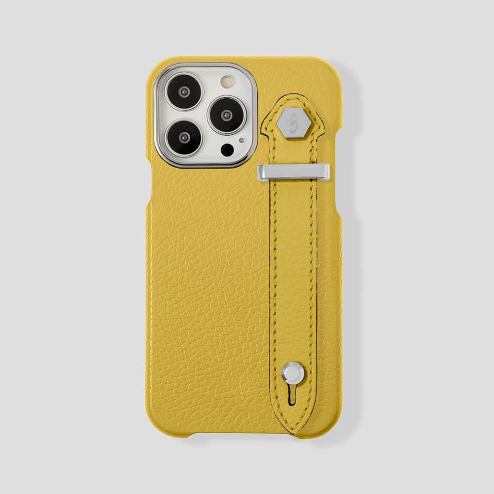 Loop Metal Strap Calfskin Case for iPhone 13 Pro Max - Gatti Luxury