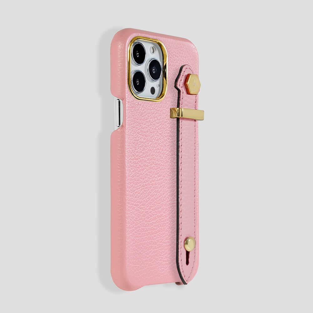 Loop Metal Strap  Calfskin Case for iPhone 14 - gattiluxury