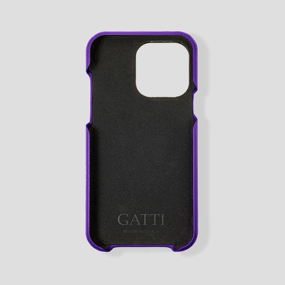 Loop Metal Strap Calfskin Case for iPhone 14 Plus - Gatti Luxury