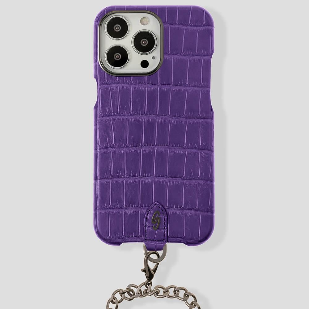 Necklace Alligator Case for iPhone 13 Pro - Gatti Luxury
