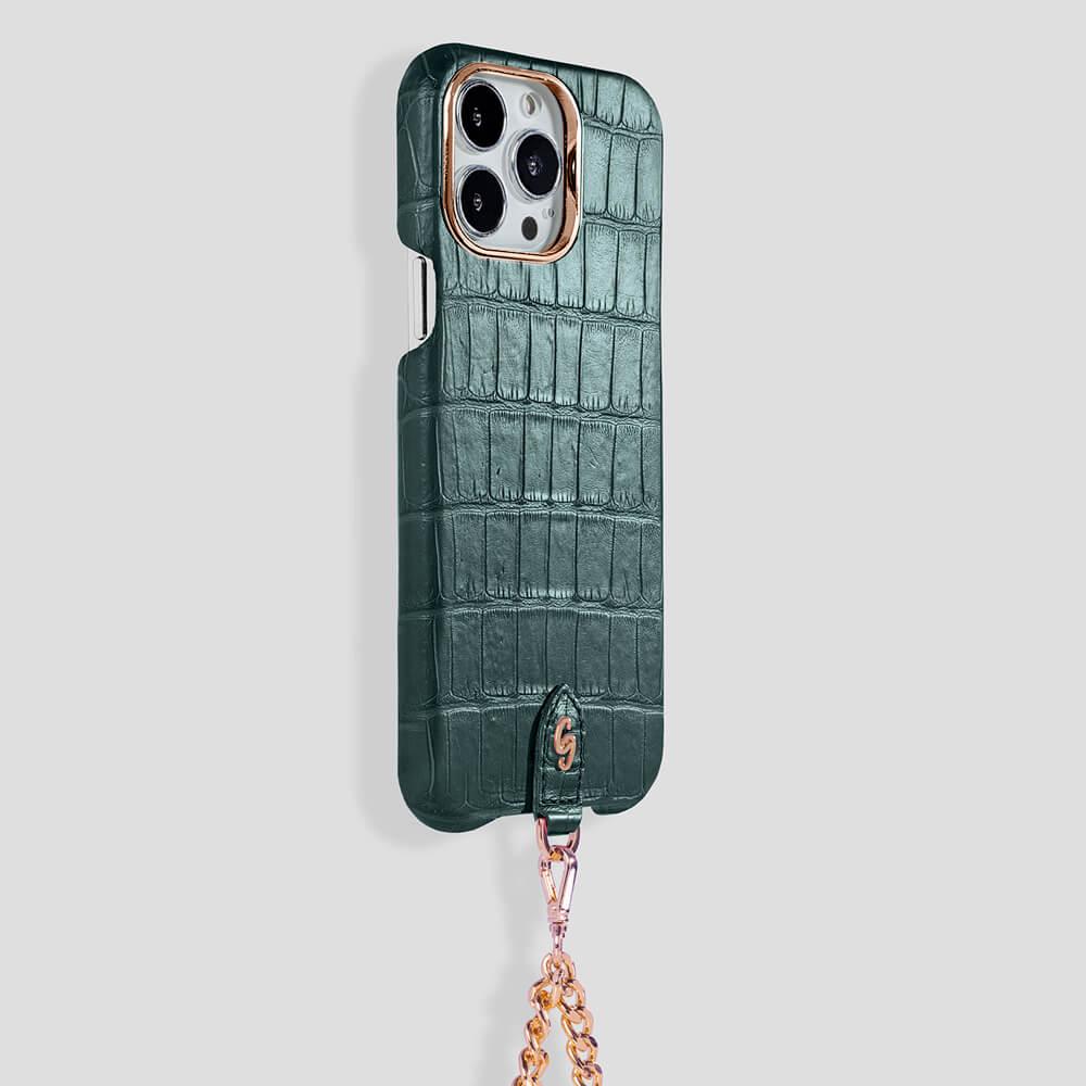 Necklace Alligator Case for iPhone 13 Pro - gattiluxury