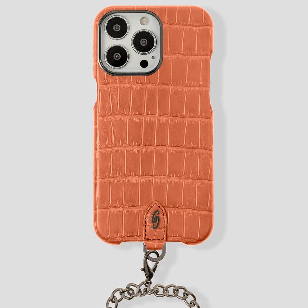 Necklace Alligator Case for iPhone 13 Pro Max - gattiluxury