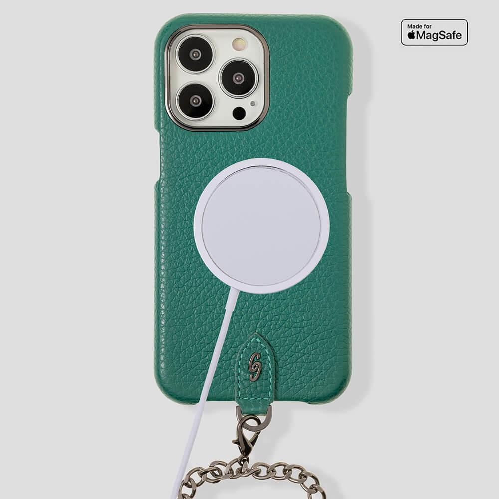 Necklace Calfskin Case for iPhone 13 Pro Max - gattiluxury