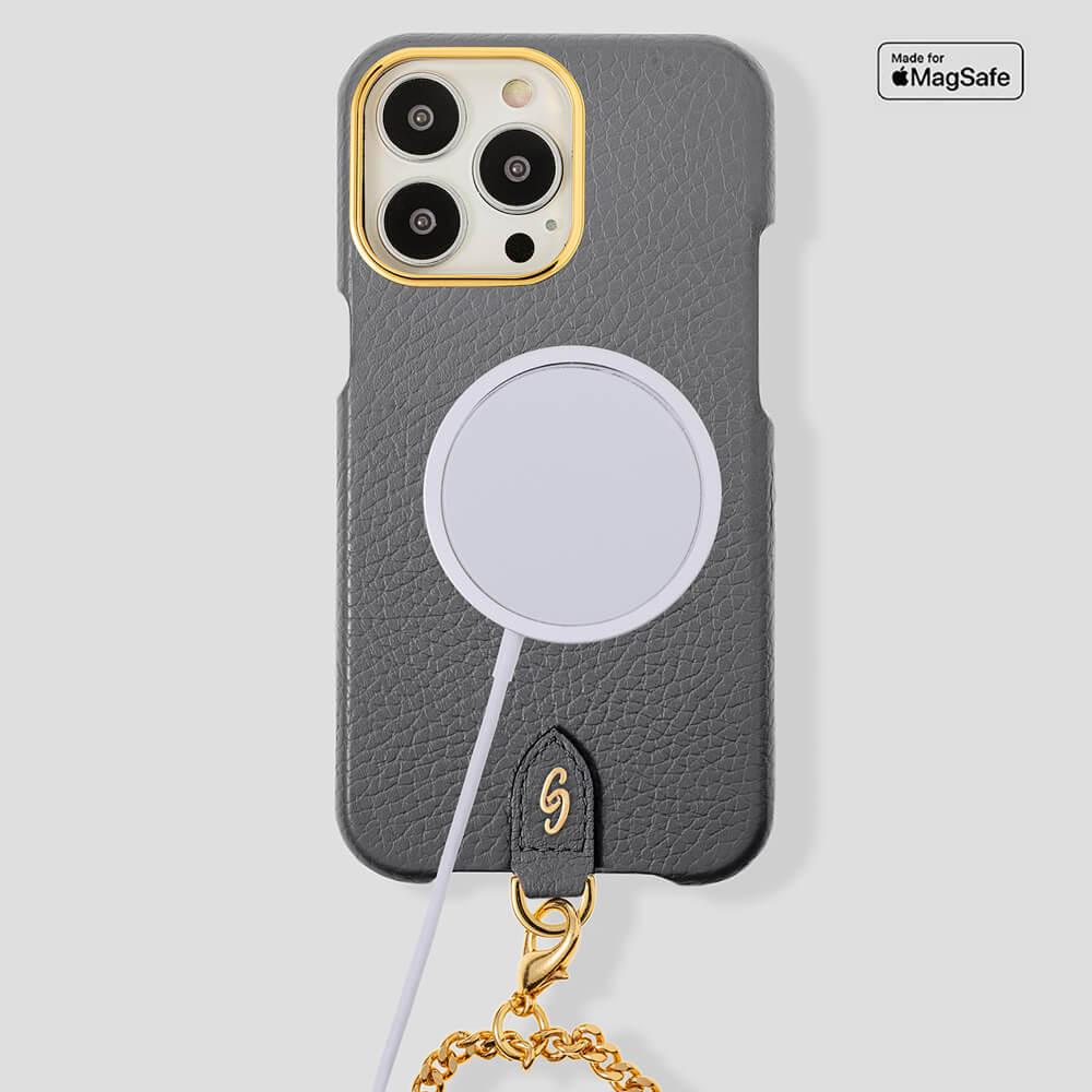 Necklace Calfskin Case for iPhone 14 Plus - Gatti Luxury