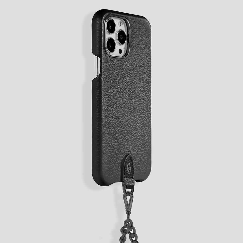 Necklace Calfskin Case for iPhone 14 Max - gattiluxury