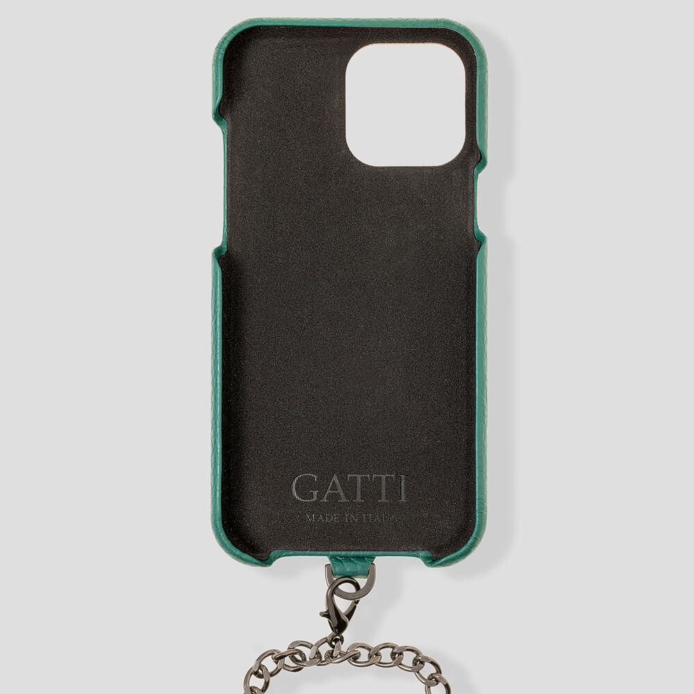 Necklace Calfskin Case for iPhone 14 Max - gattiluxury