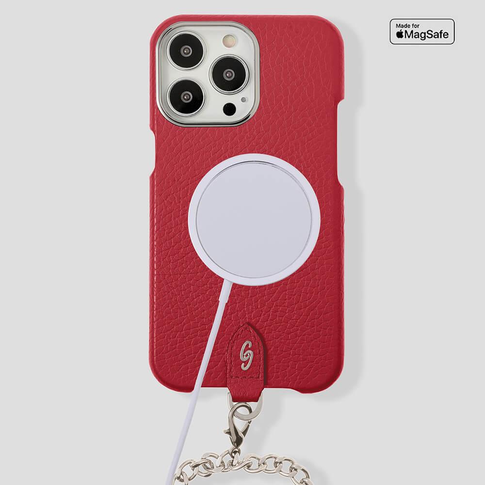 Necklace Calfskin Case for iPhone 14 Max - gattiluxury