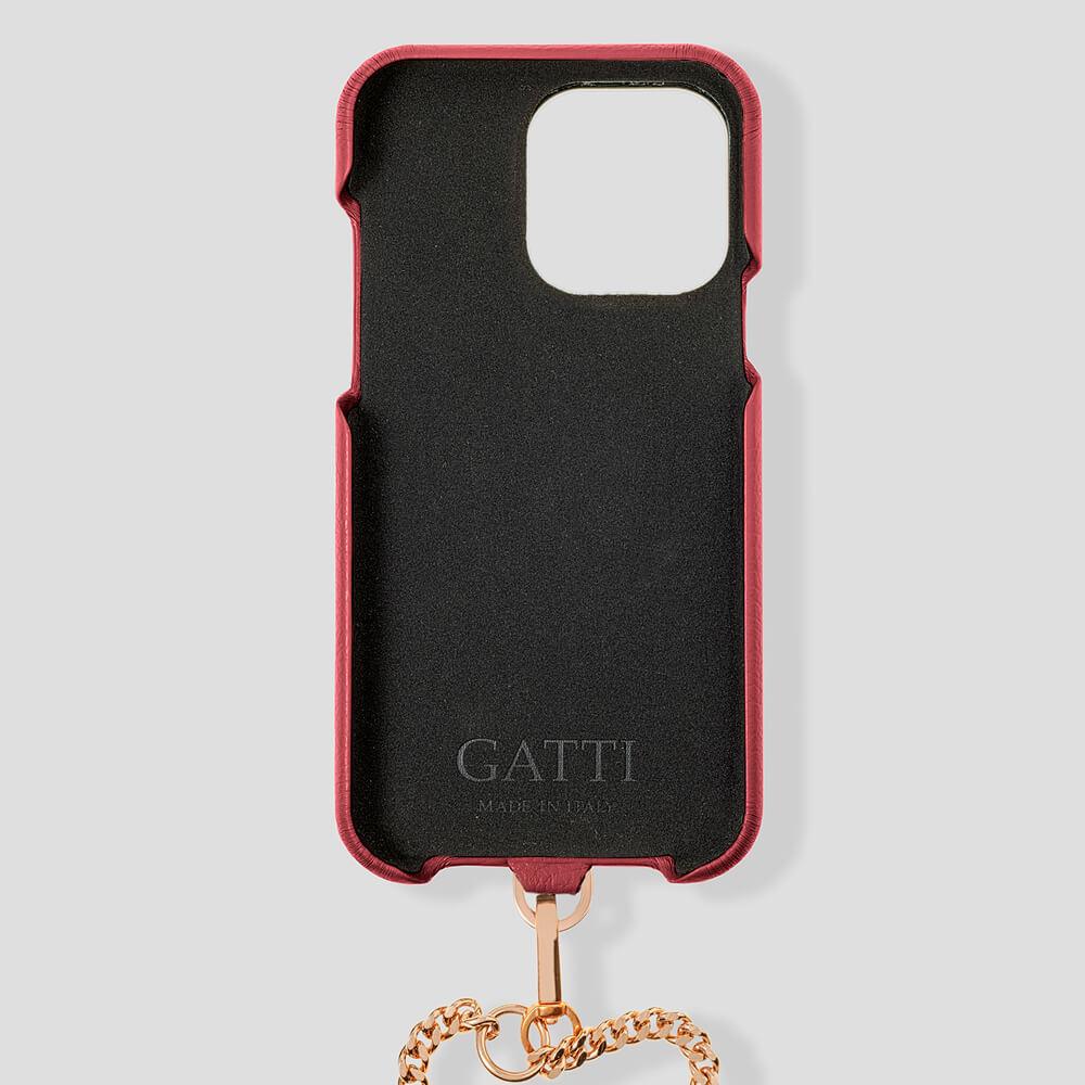 Necklace Calfskin Case for iPhone 14 Max - gattiluxury