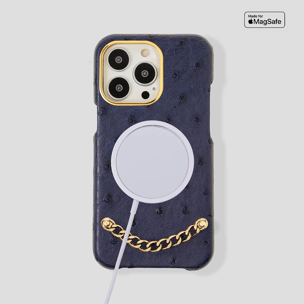 Preziosa Ostrich Case for iPhone 13 Pro Max - gattiluxury