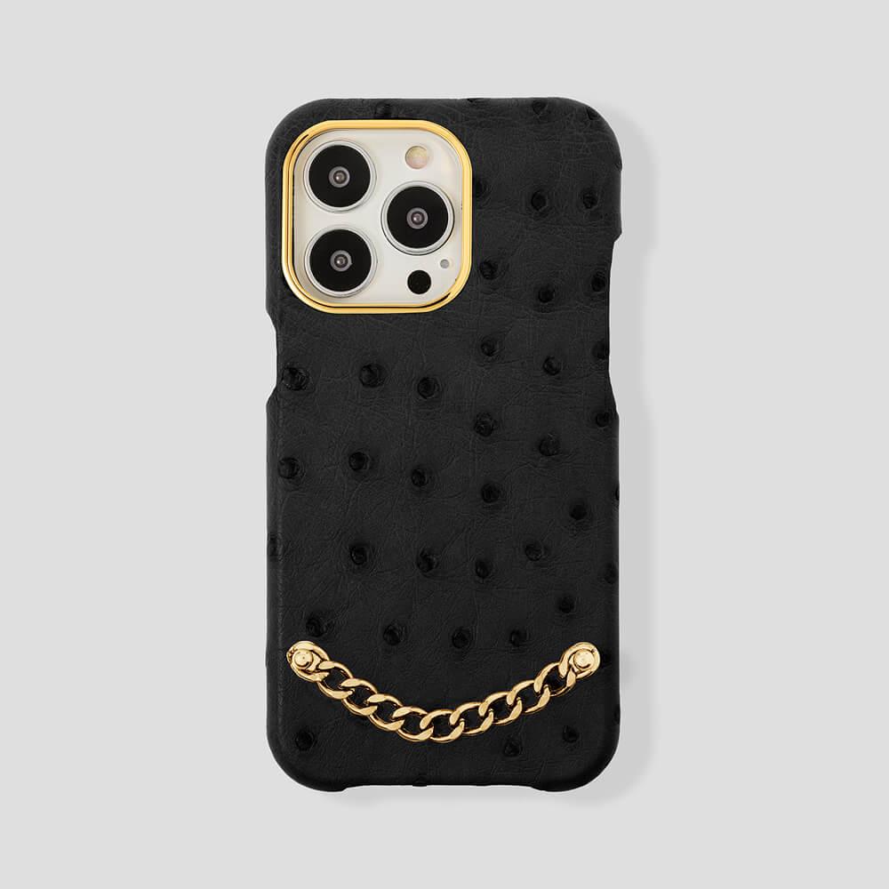 Preziosa Ostrich Case for iPhone 14 Max - gattiluxury