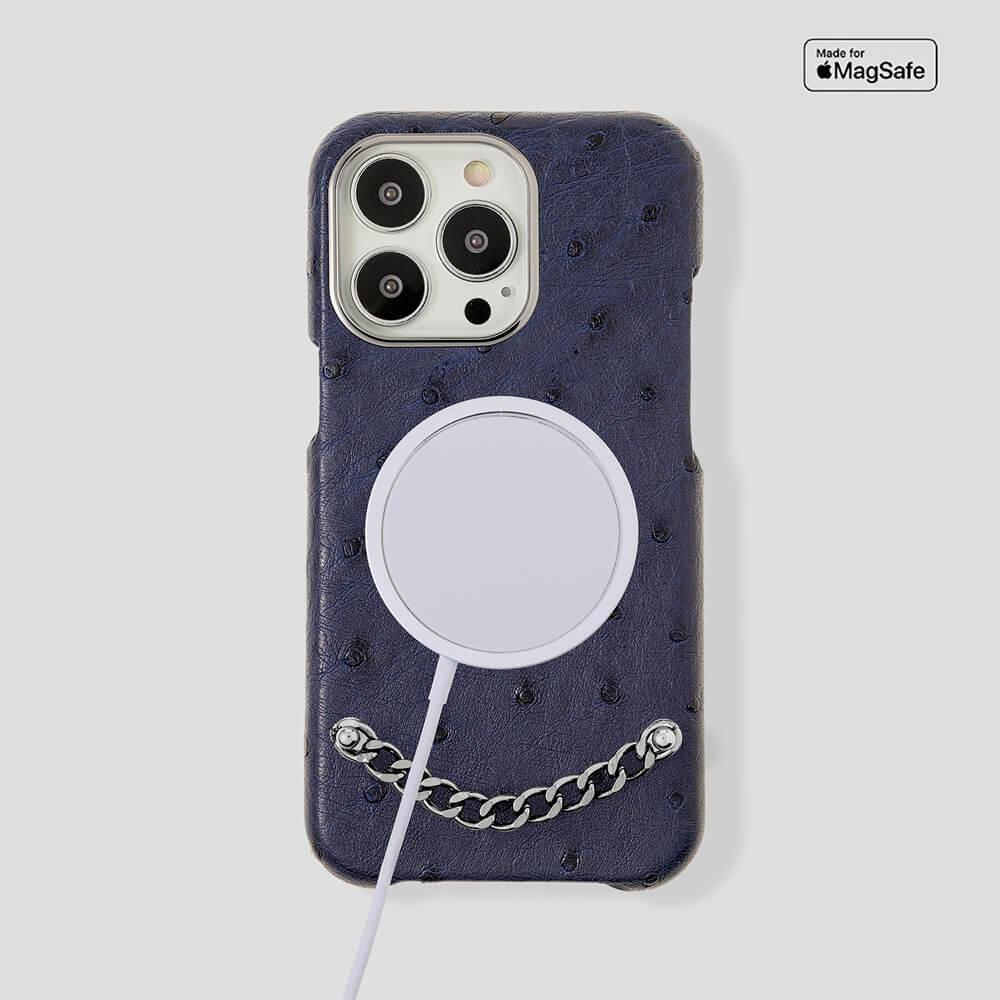 Preziosa Ostrich Case for iPhone 14 Max - gattiluxury