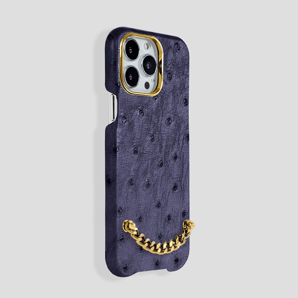 Preziosa Ostrich Case for iPhone 14 Max - gattiluxury