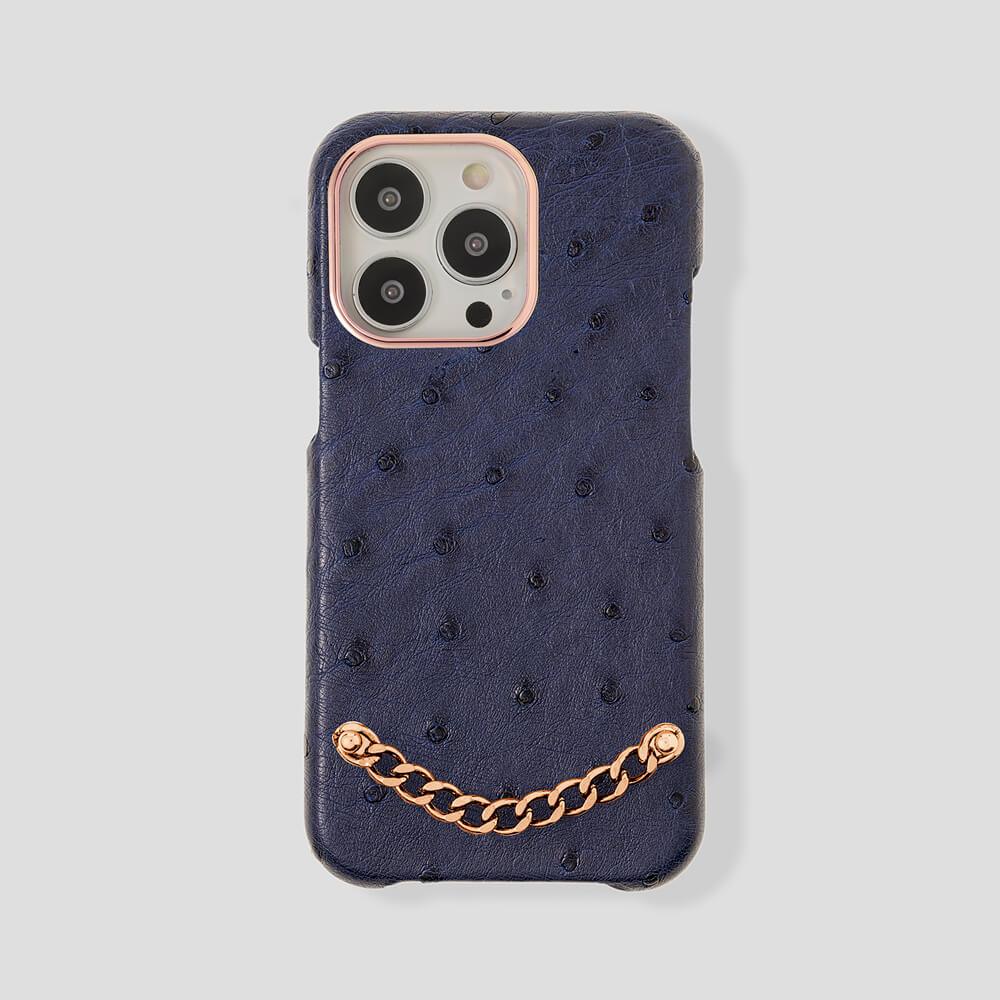 Preziosa Ostrich Case for iPhone 14 Max - gattiluxury