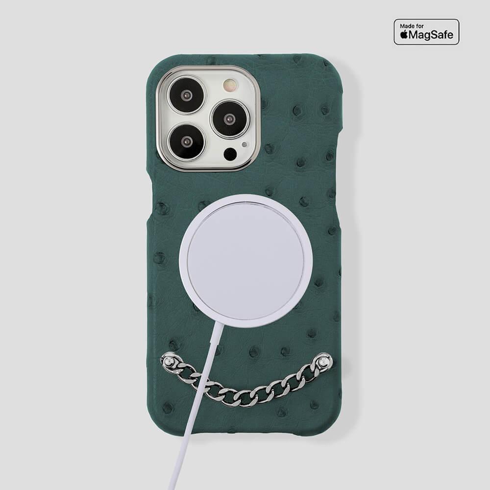 Preziosa Ostrich Case for iPhone 14 Max - gattiluxury