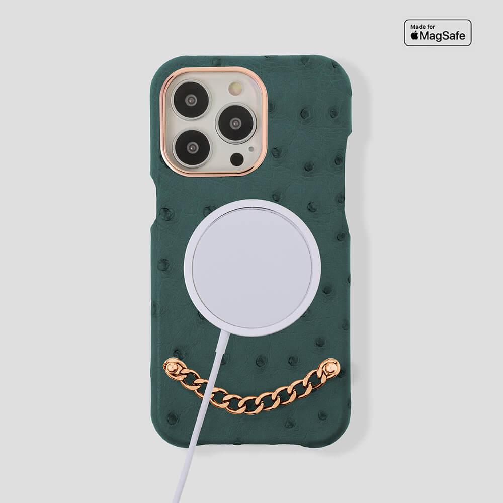 Preziosa Ostrich Case for iPhone 14 Max - gattiluxury