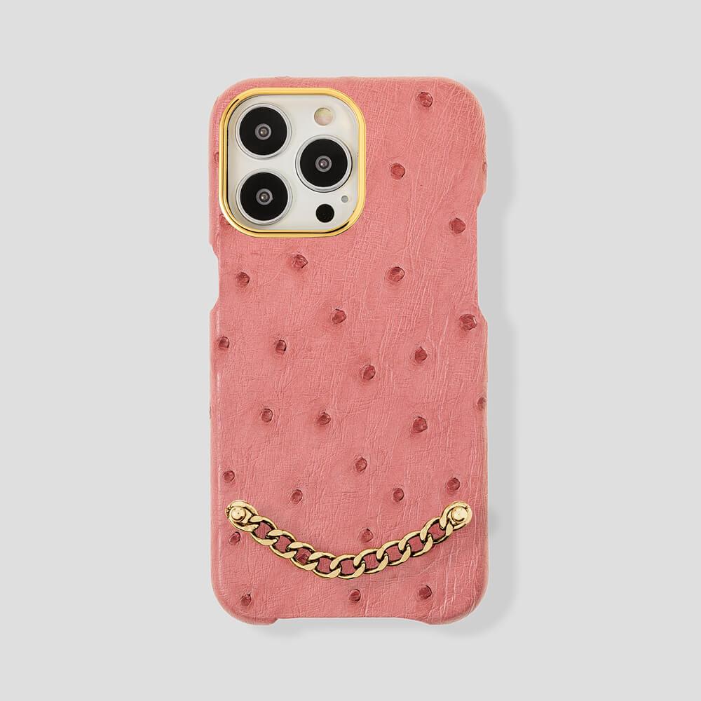 Preziosa Ostrich Case for iPhone 14 Max - gattiluxury