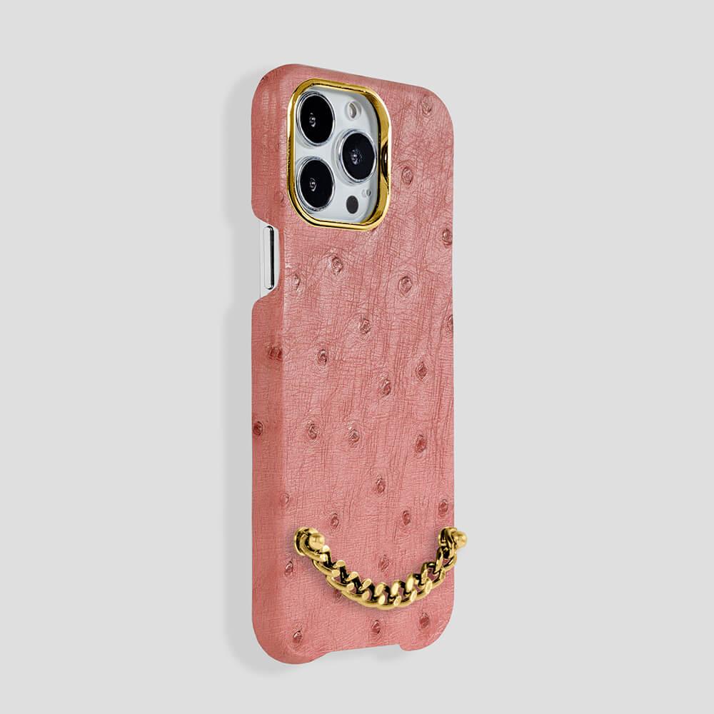 Preziosa Ostrich Case for iPhone 14 Max - gattiluxury